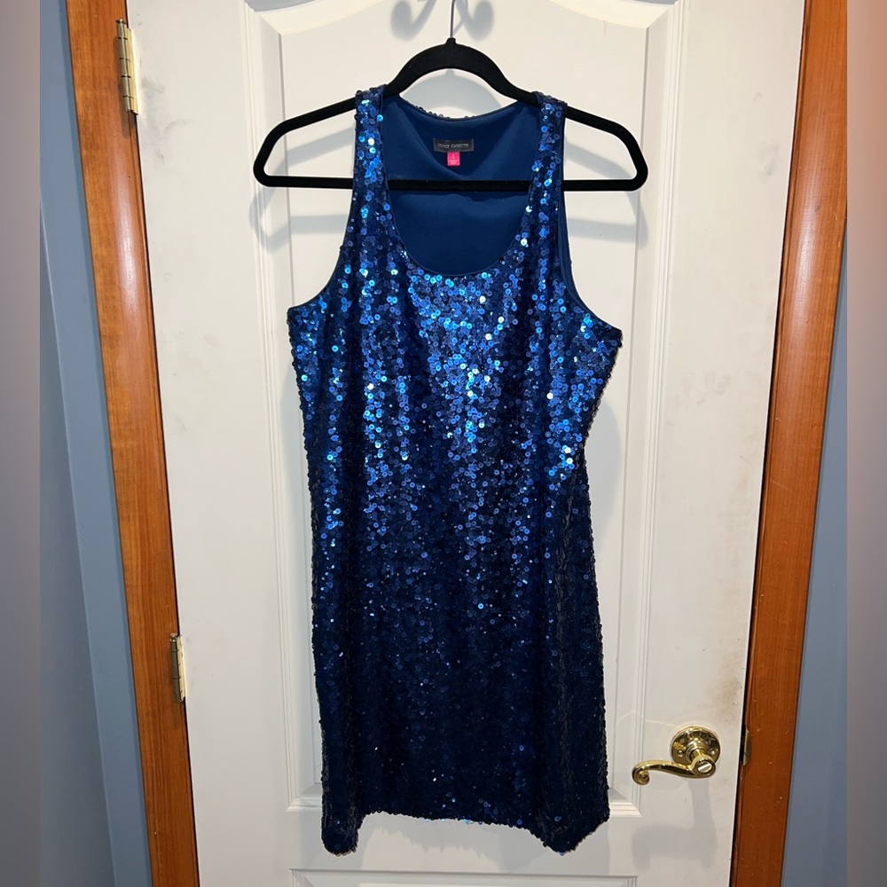 Brand new Vince Camuto blue sparkle dress